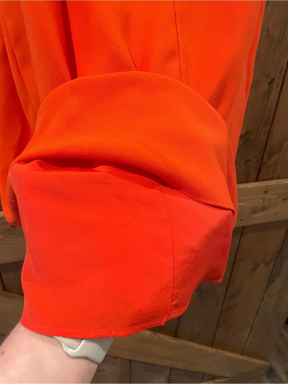 Mossimo Bright Orange Tie-Sleeve Women's Dress - Picture 4 of 8